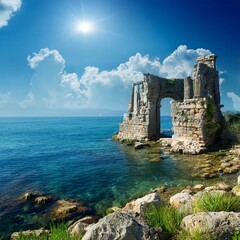 ruins of Atlantis, AI generated