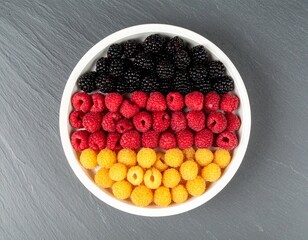 german flag made with food AI generated