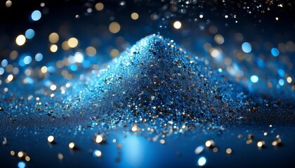 shimmering cobalt metal particles background