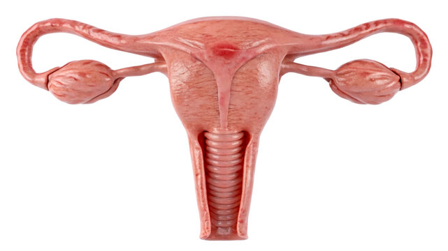 Realistic Human Uterus and Ovaries Anatomy Model fallopian tubes
