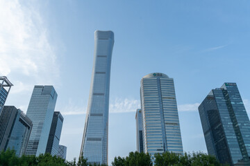 Naklejka premium Beijing CBD in the daytime