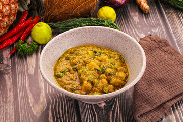 Aloo masala with green peas