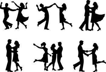 Elegant Female Silhouette Profile Bundle