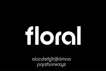 Abstract Floral Typeface and Font