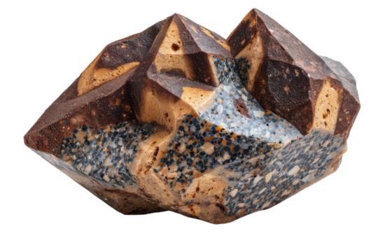 Rare Breccia Stone Formation Crystal structure mineralogy sample geological oddity unique patterns