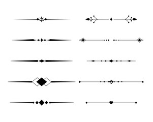 Hand Drawn Divider, Floral Borders Vector. Doodle dividers hand drawn line borders vector image Doodle Dividers Hand Drawn Line Borders Wedding Decoration Elements.