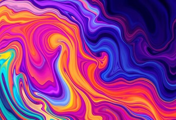 Abstract swirling vibrant colors, fluid motion, dynamic background, pattern, cosmic