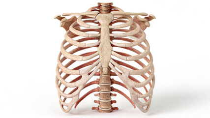 Human Rib Cage Anatomy With Sternum And Spine human anatomy
