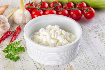 Grain cottahe cheese for breakfast