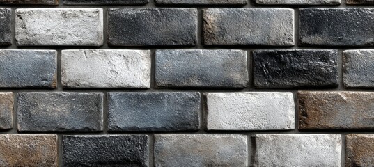 Obraz premium Brick stone wall on natural color. Generative AI technology.