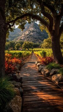 Vineyard Path Landscape