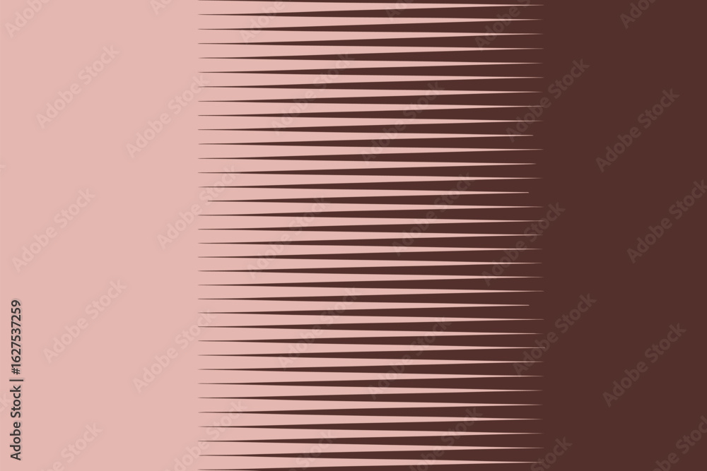 Poster abstract image featuring horizontal lines transitioning from light pink to dark brown gradient effec