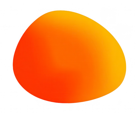 Orange orb with soft gradient