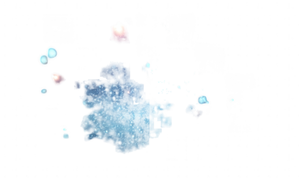 Abstract splatter, light blue and pastel colors