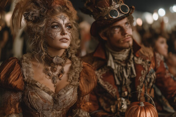 Fototapeta premium A steampunk-inspired Halloween festival