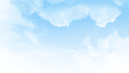 Blue sky white cloud white background. Beautiful sky and clouds in the afternoon. Beautiful cloud pattern on the sky, background