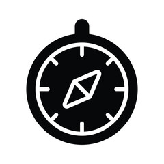 Check out this glyph icon of magnetic compass