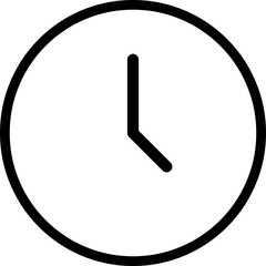 clock icon vector illustration