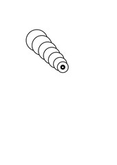 Spiral pattern of concentric circles forming a tunnel-like vortex. Ideal for abstract, futuristic, or geometric-themed designs.