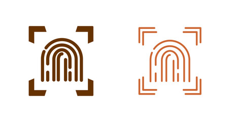 Fingerprint Scanner Vector Icon