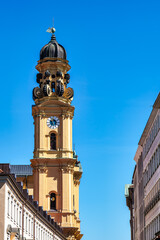 Fototapeta premium View of the Theatine Church of St. Cajetan in Munich, Germany