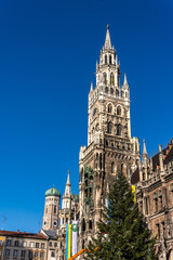 Fototapeta premium The New Town Hall at Marienplatz in Munich, Bavaria, Germany