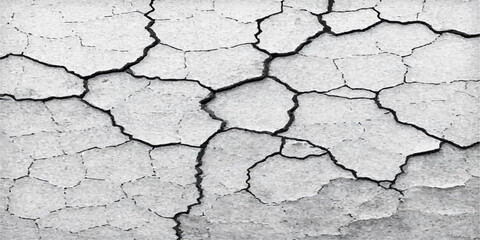 A textured pattern of dry, cracked earth on a brown, arid surface