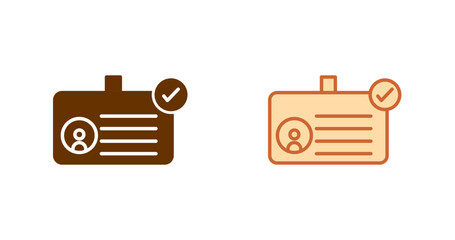 ID Verification Vector Icon