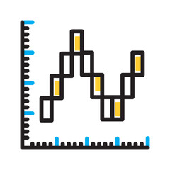 Obraz premium Vector multi color icon for Renko