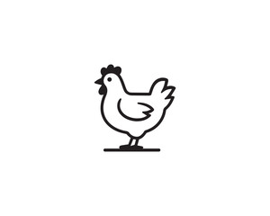 Chicken icon vector design illustration.