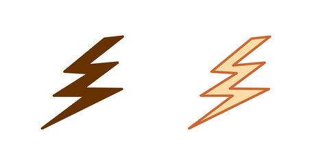Lightning bolt Vector Icon