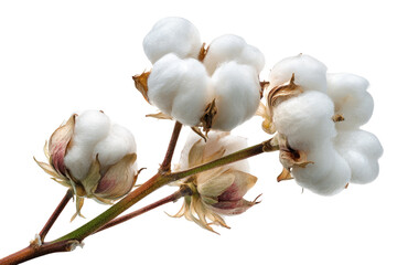 Close-up of cotton bolls on a branch (1)