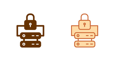 Data Center Security Vector Icon