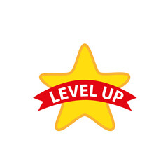 Game icon bonus. level up icon, new level logo. 