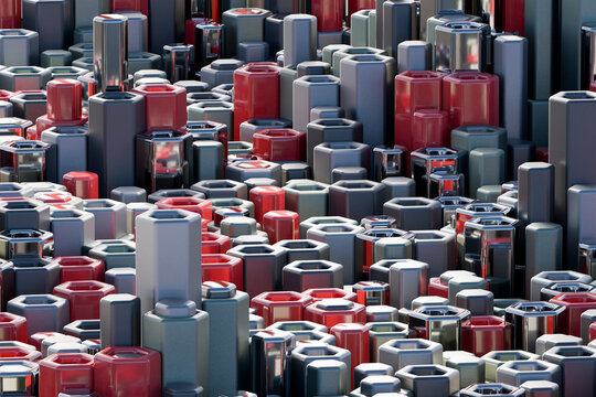 3d hexagonal geometric abstract pattern background with no people