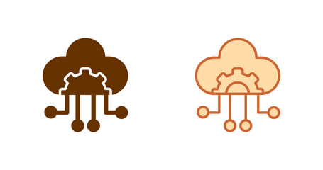 Cloud Native Vector Icon