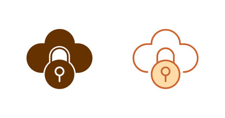 Private Cloud Vector Icon