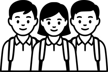 Boy Students and Girl Student group