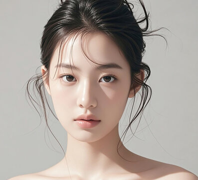 청순한 한국 여성의 클로즈업 포트레이트, Natural Beauty Portraits of Korean Women