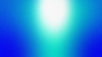 Abstract vibrant dark blue teal white blurry grain gradient background. Minimalistic trending modern noise texture for web design brochure posters presentations covers backdrop. Glowing light effect. 