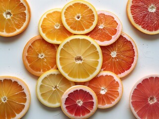 Colorful Citrus Fruit Slices