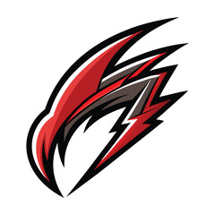 Obraz premium falcon-claw-reduced-to-three-sharp-curves-forming-.eps