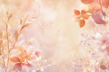 Watercolor floral background