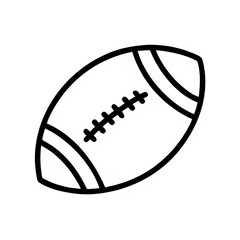 Simple Line Art Illustration of a Football