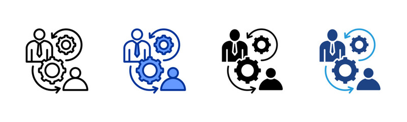 Staff Development icon sheet multiple style collection