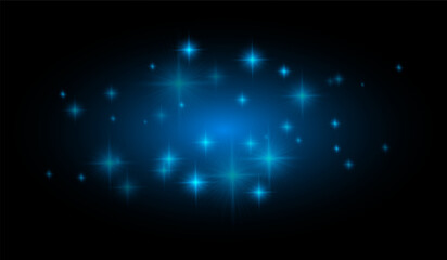 Bright, star-shaped bursts with radiating beams and soft glow for overlay, celebration, or festive backgrounds in graphic and visual design projects.