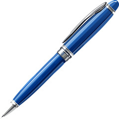 blue pen isolated on white