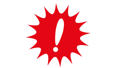 びっくりマーク　吹き出し　漫符