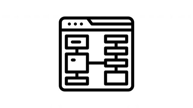 wireframe minimalist line animation