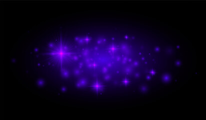 Starburst flares and glowing dots fill the scene, making this design suitable for overlays, digital artwork, and celebratory backgrounds.